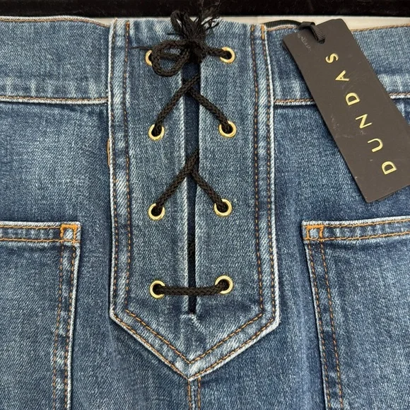 Dundas Button-Detailed High-Rise Flared Jeans Size 42 - Picture 7 of 12